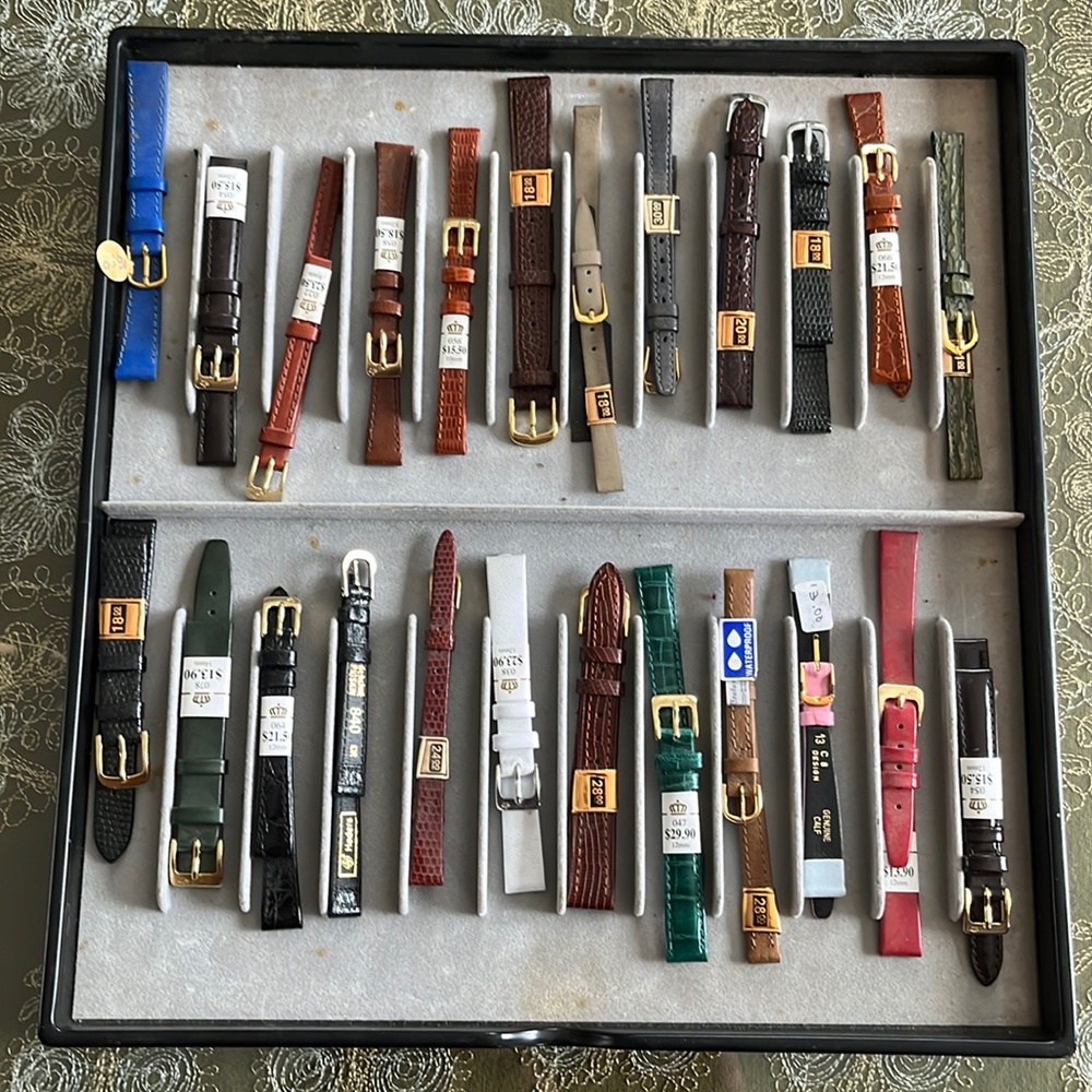 Women's Leather Watch Straps Assorted Colors - Replacement Bands